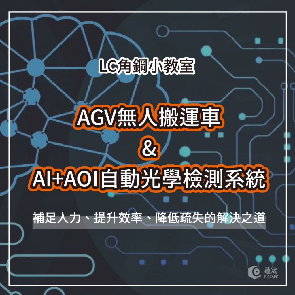 AGV無人搬運車 & AI+AOI自動光學檢測系統