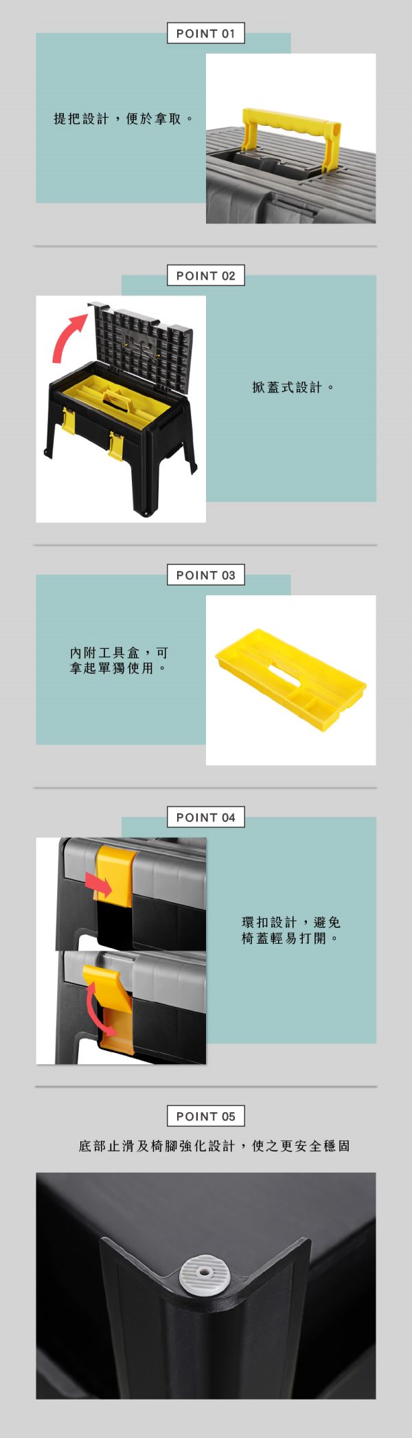 三合一多功能工具椅(TL90181)