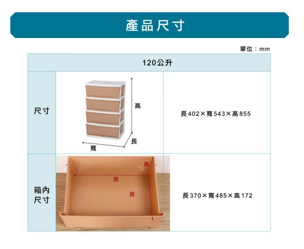 (寬型)優家置物櫃四層尺寸